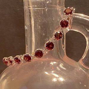 NWOT VERMELHO GARNET STERLING BRACELET